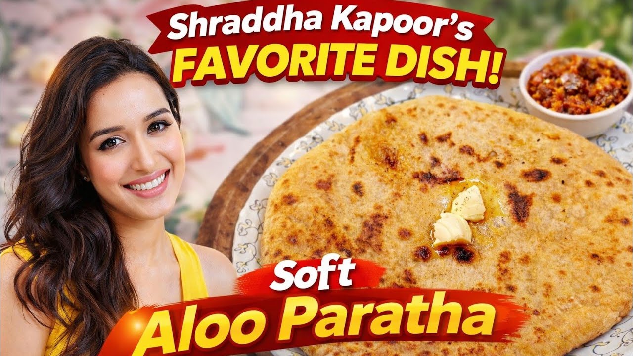 Shraddha Kapoor Favorite Dish 😍 | Soft Aloo Paratha Recipe Revealed