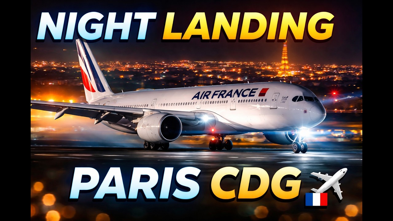 Landing at Paris Charles de Gaulle Airport (CDG) 🇫🇷 | Air France Flight Experience