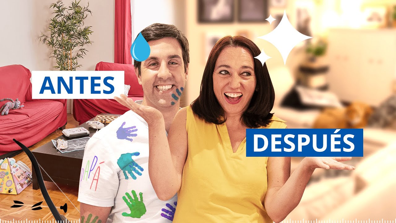 El antes y después del salón de esta familia con 8 hijos | Un hogar a tu medida