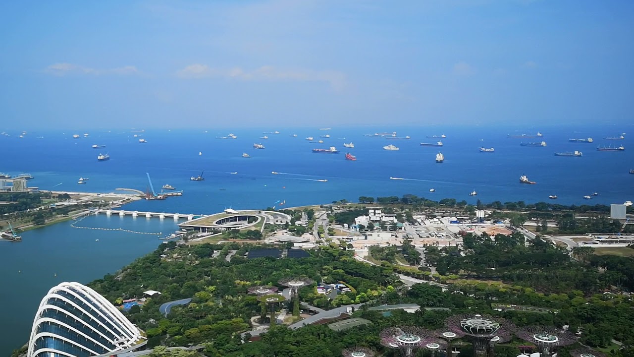 Singapore - view of Malacca Strait