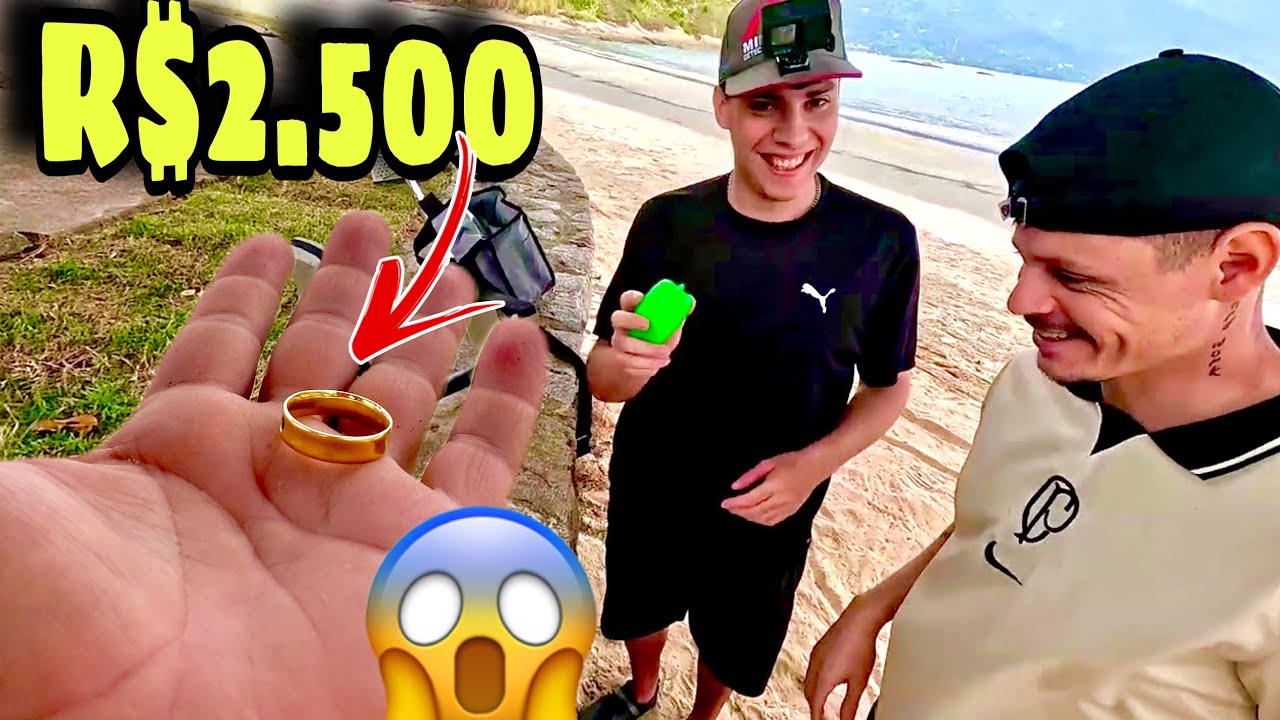Mais DE R$2,500 DE OURO Encontrado Com Detector De Metais