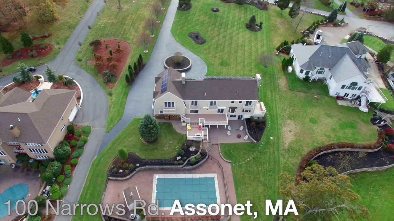 100 Narrows Rd. Assonet, MA - Aerial Video Tour