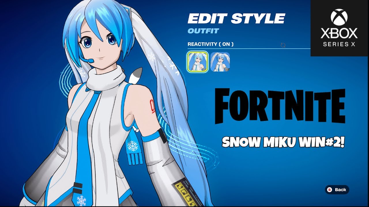 FORTNITE  SNOW MIKU WIN#2! XBOX CHAPTER 7 SEASON 1