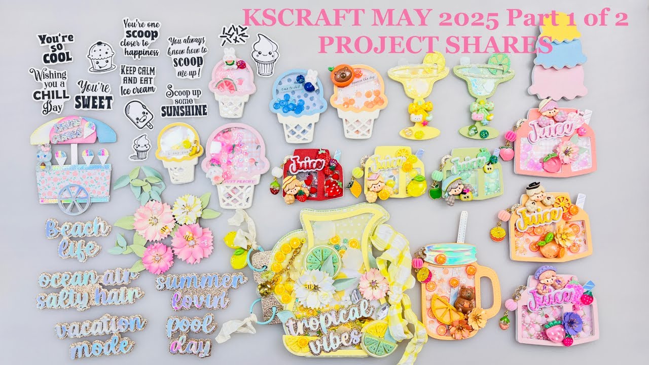 KSCRAFT May 2025 1of2 #projectshare #kscraft #papercraft #scrapbooking #crafting  @kscraft1652
