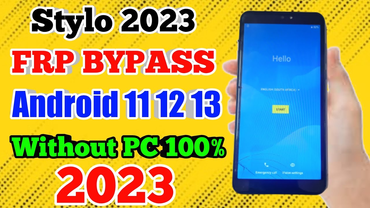 Stylo frp bypass android 11 12 13 2023 Google Account Remove FRP With PC 2023