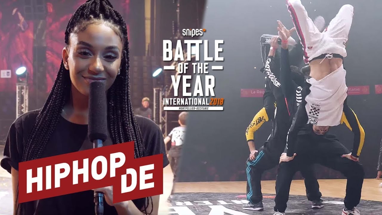 WM-Stimmung mit Vagabond & Jinjo Crew! Anita beim SNIPES Battle Of The Year 2018 – Backstage