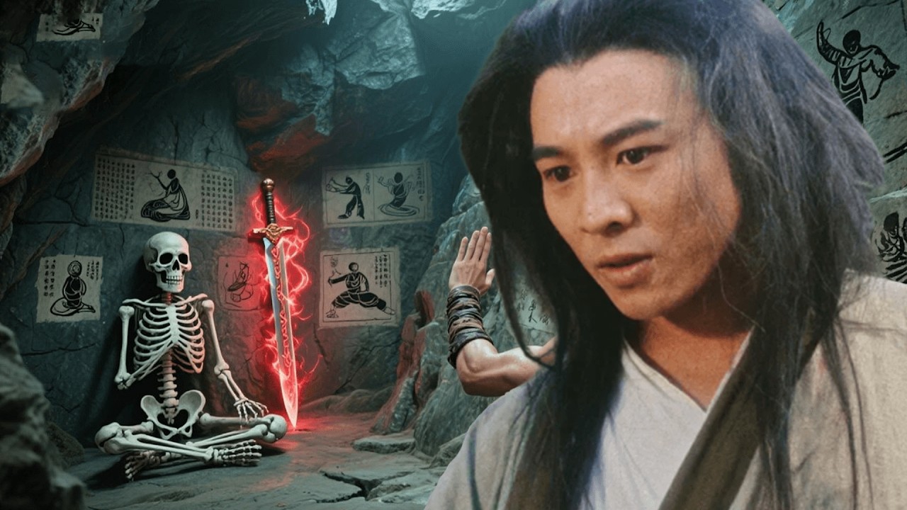 功夫小子被反派打下懸崖，因禍得福，發現傳説中的武林秘籍後武功暴漲！ #kungfu #movie #功夫 #李連杰 #jetli