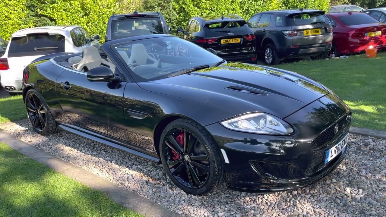 2011/61 Black Jaguar XKR 5.0 S/C Convertible Speed and Black Pack Performance Seats 610BHP Perf Pack