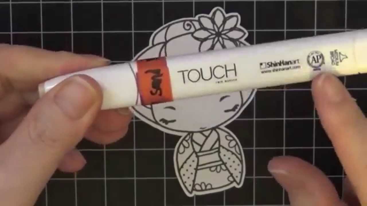 Geisha Anya Coloring Tutorial Shinhan Brush Markers