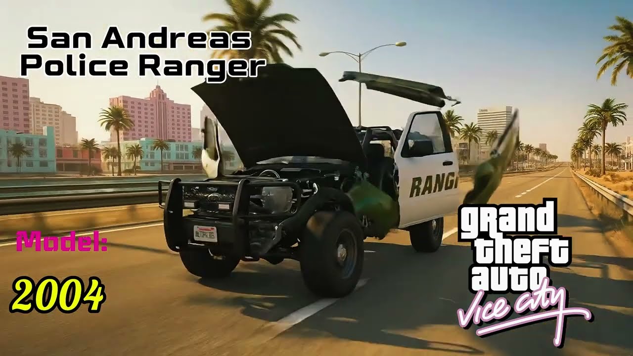 25 Years of GTA Police Car Evolution 🚓 From Vice City to Los Santos (2002–2013)#GTA #evolution