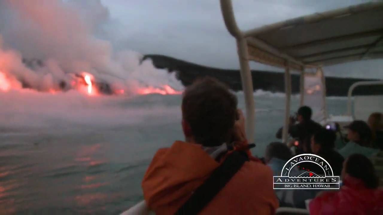 Hawaii Boat  Lava Tours  to Volcano Kilauea