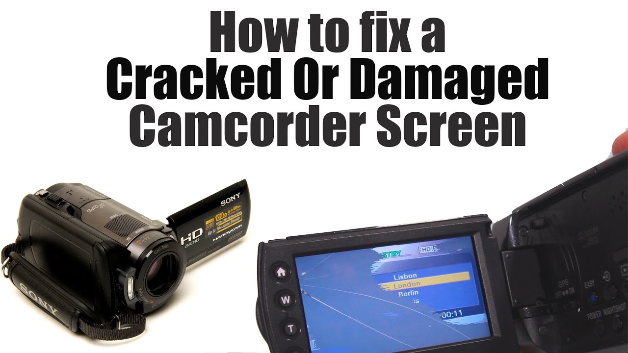 How to fix a cracked or damaged camera screen.