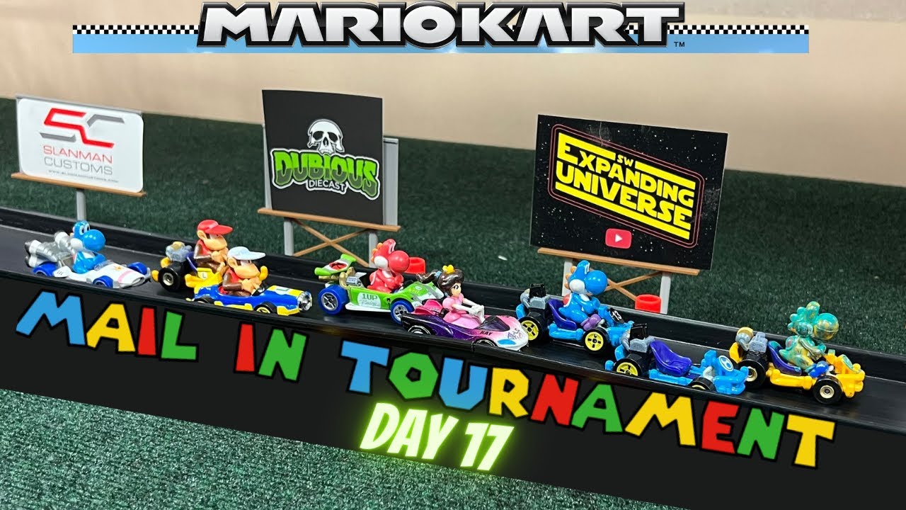 MARIO KARTS MAIL IN TOURNAMENT | DIECAST CARS RACING 17