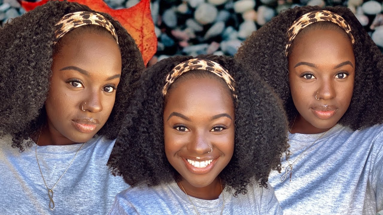 😱NO EDGES, NO PROBLEM‼️ KINKY CURLY HEADBAND WIG | YWIGS