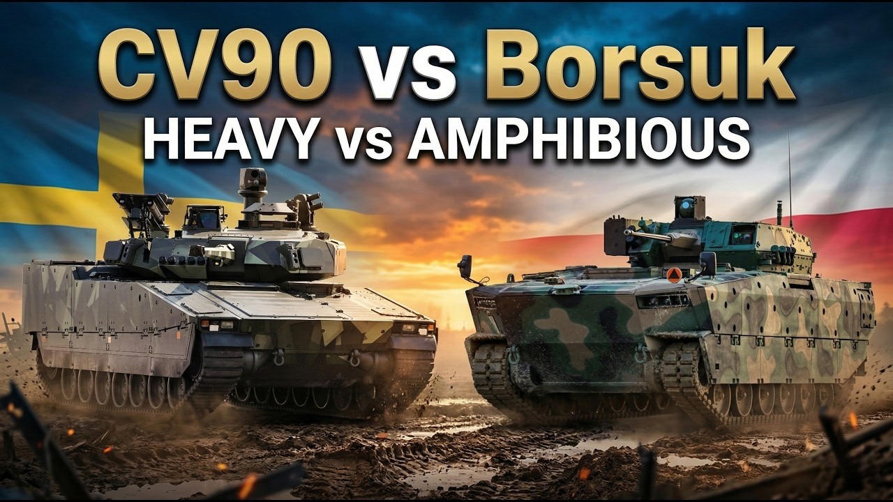 БМП Borsuk vs CV90. Сравнение польской и шведской БМП. Польский ответ БМП-3. И все-таки она плавает