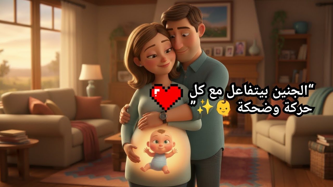 “الجنين بيتفاعل مع كل حركة وضحكة 👶✨“Your Baby Reacts to Every Touch and Laugh 👶✨”