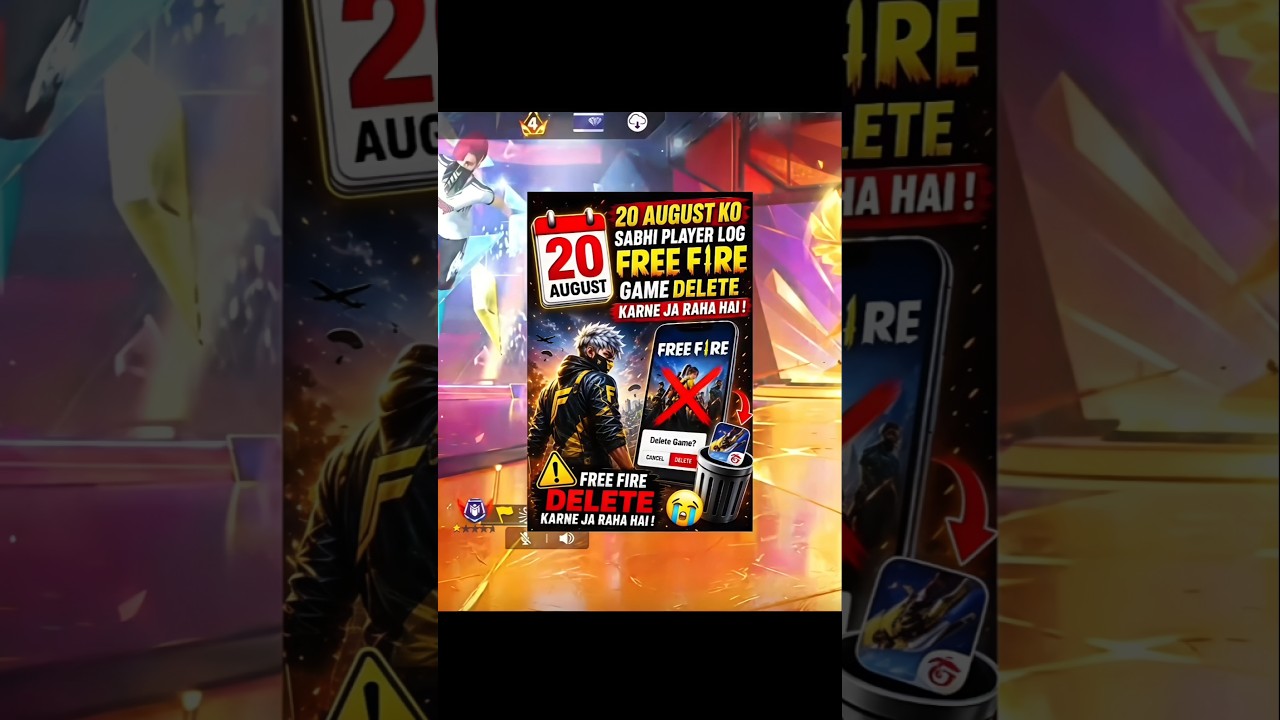 Free Fire Final Protest 💔 - Everyone Delete on August 20! 😭#FreeFire #OldFreeFire #20AugustDelete