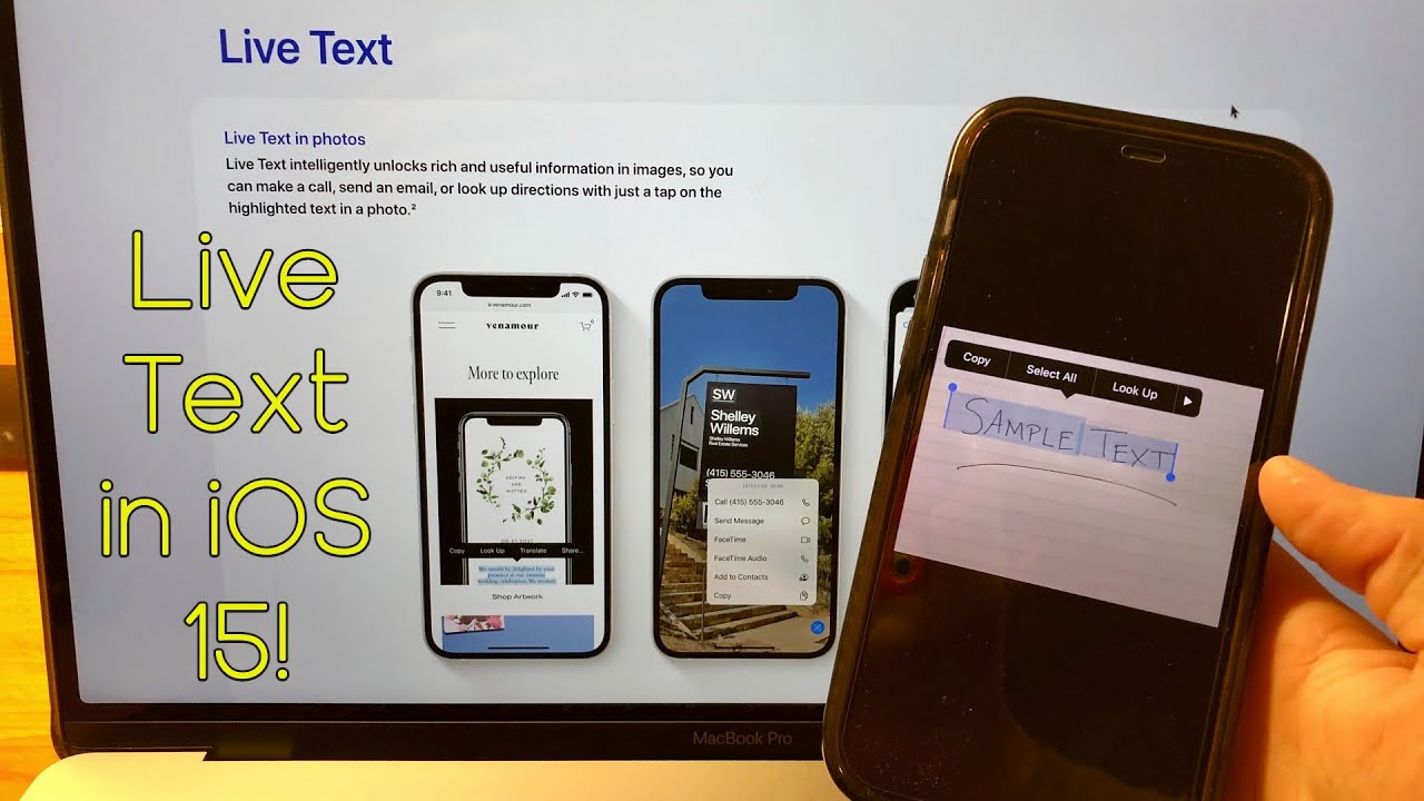 iOS 15 Quick Tip! Live Text!