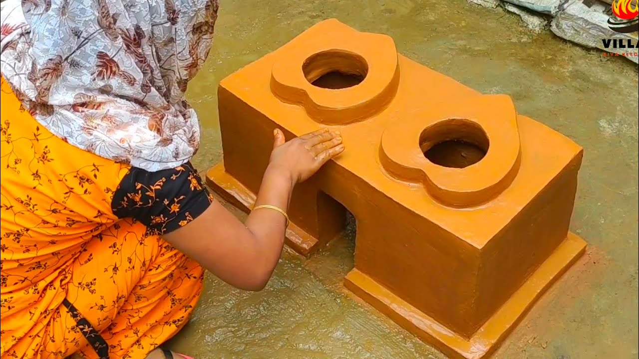How To Make Multiple Clay Stove || Primitive Technology of Outdoor Chulha 🏠 Mitti Ka Chulha
