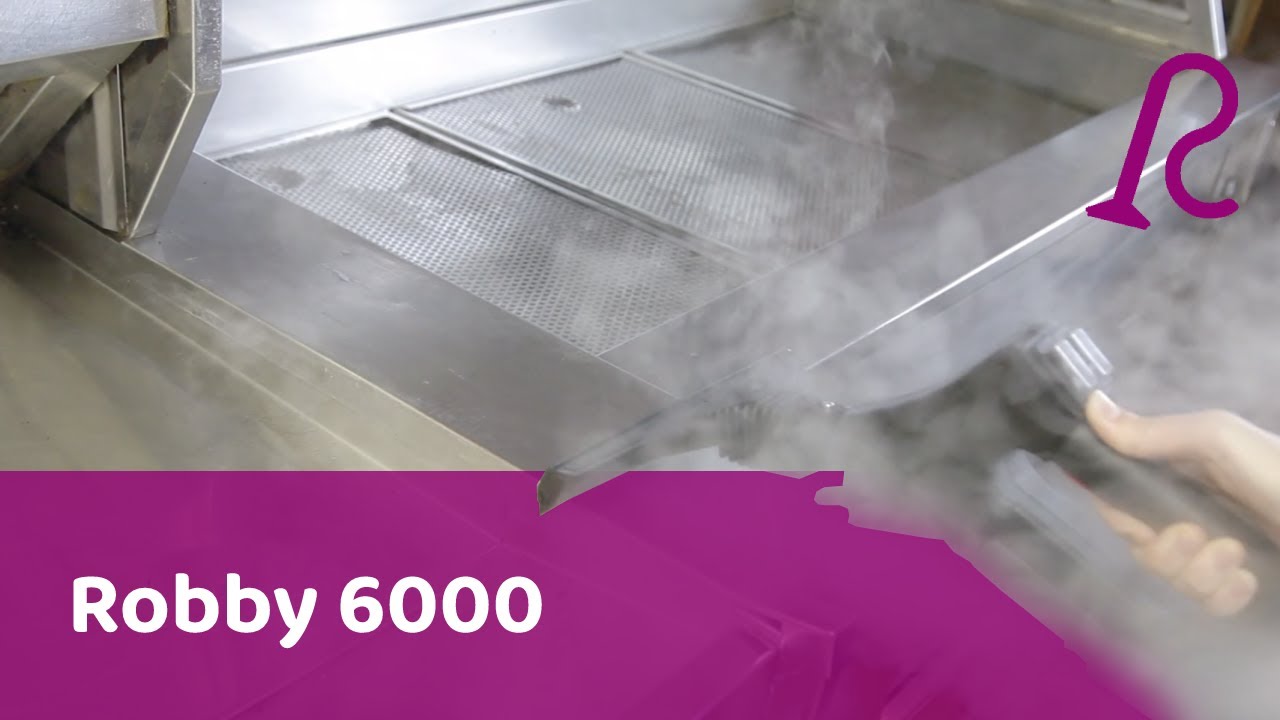 Commercial Kitchen Cleaning using Dry Steam and our Robby 6000