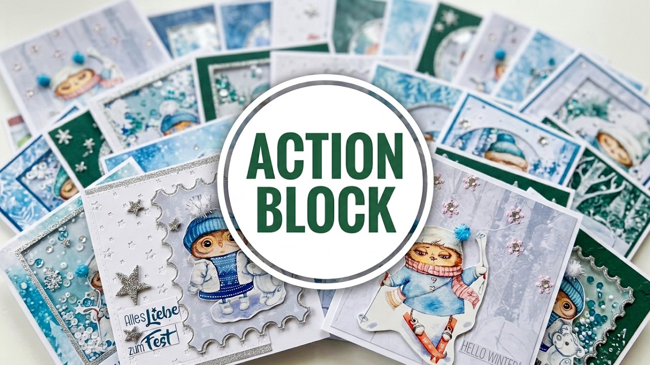 ❄️30 Christmas Cards -1 Block von Action 
