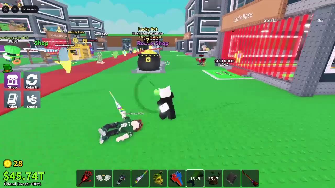 Trading with viewers in sab