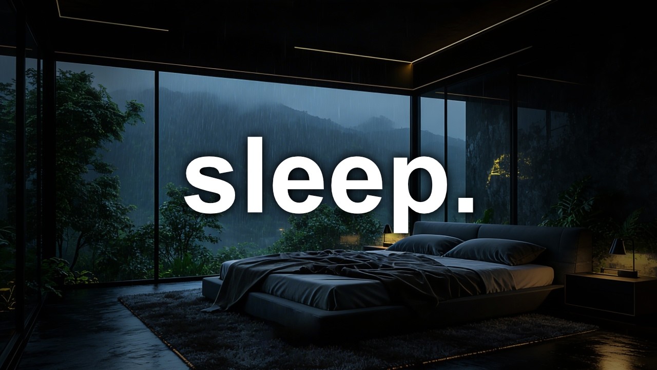 Relaxing Piano Music & Rain Sounds for Deep Sleep, Stress Relief and Anxiety