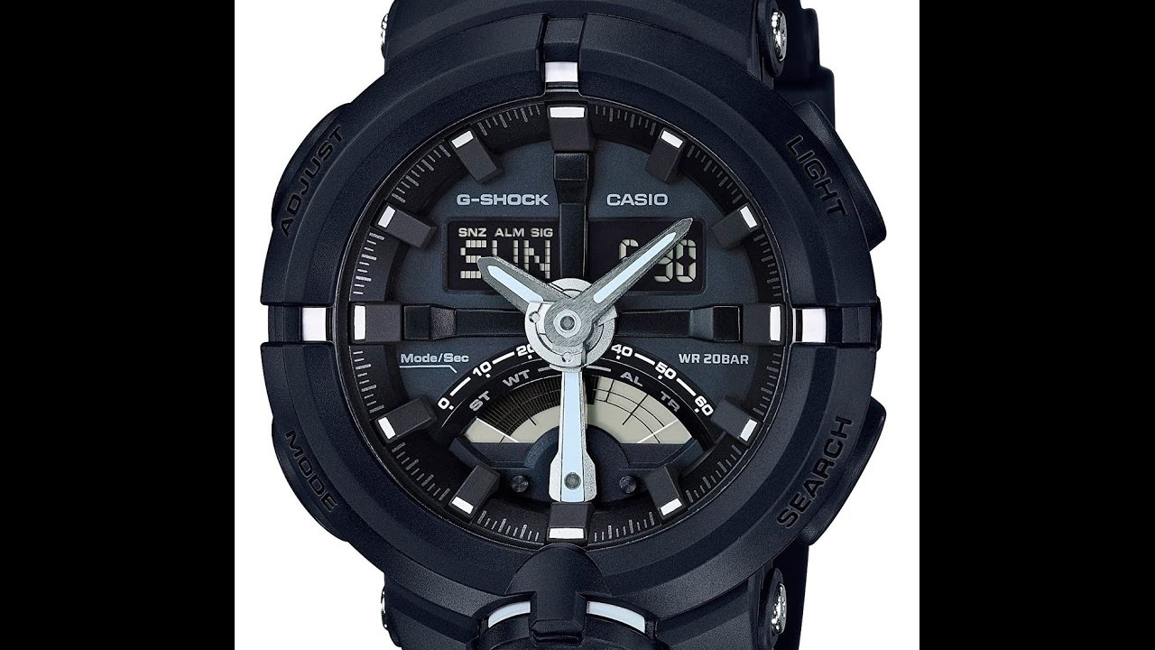 Настройка часов Casio G-shock GA-500-1A [5478]