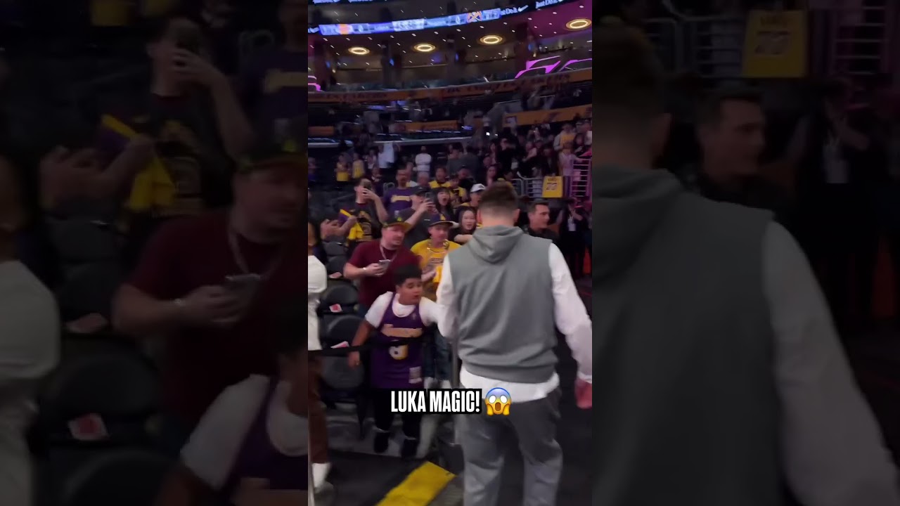 Most Amazing Shot You Will Ever See by Lakers Star Luka Doncic pregame