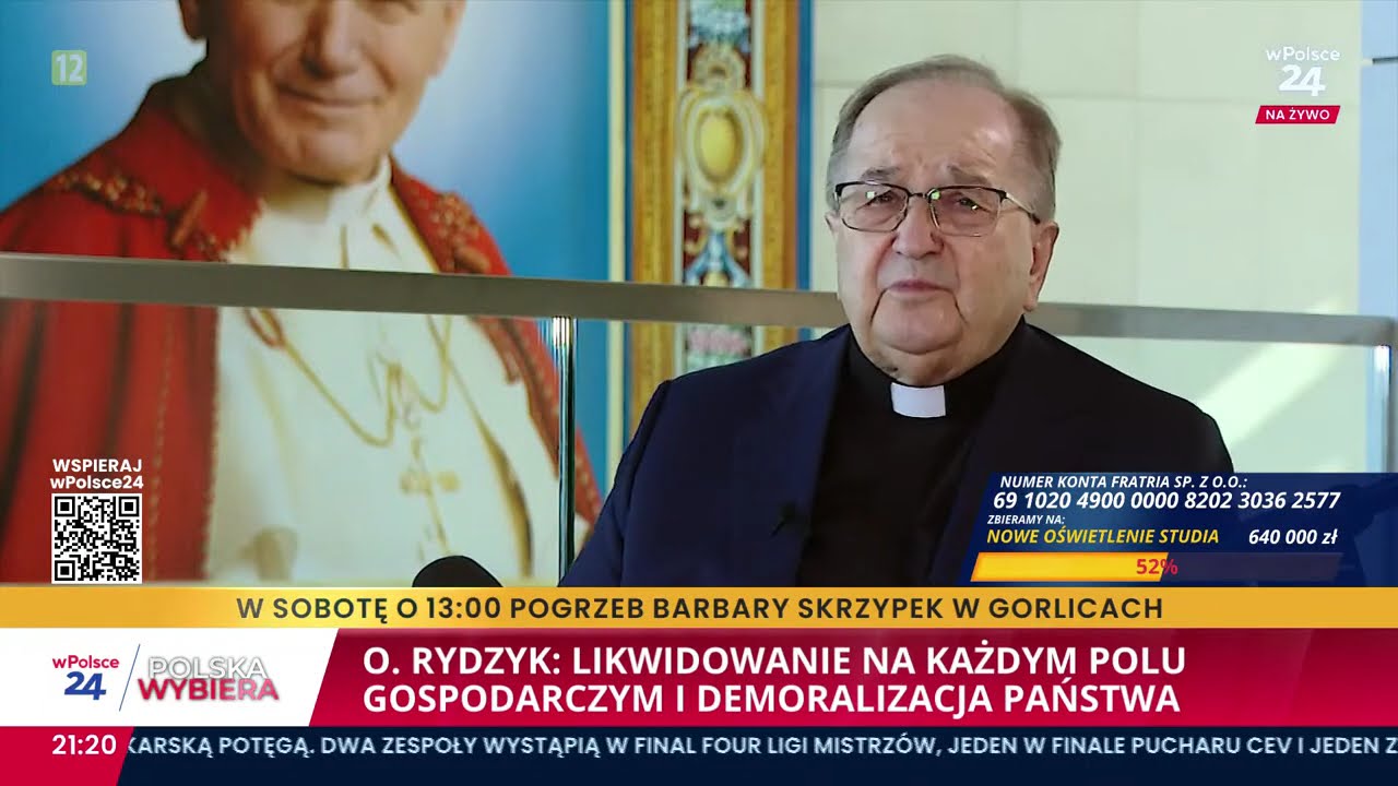 TYLKO U NAS. Wywiad dla wPolsce24 z dyrektorem Radia Maryja i telewizji Trwam o. Tadeuszem Rydzykiem