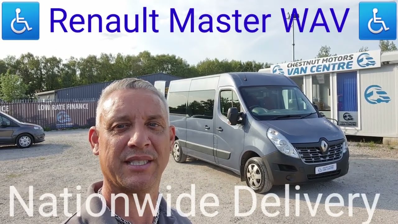 Renault Master WAV For Sale Wheelchair Access Blue MWB L2H2 2017 Camper Day Van No VAT Finance
