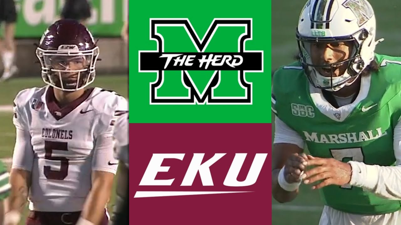 Eastern Kentucky vs Marshall College Football Highlights Full Game 2025