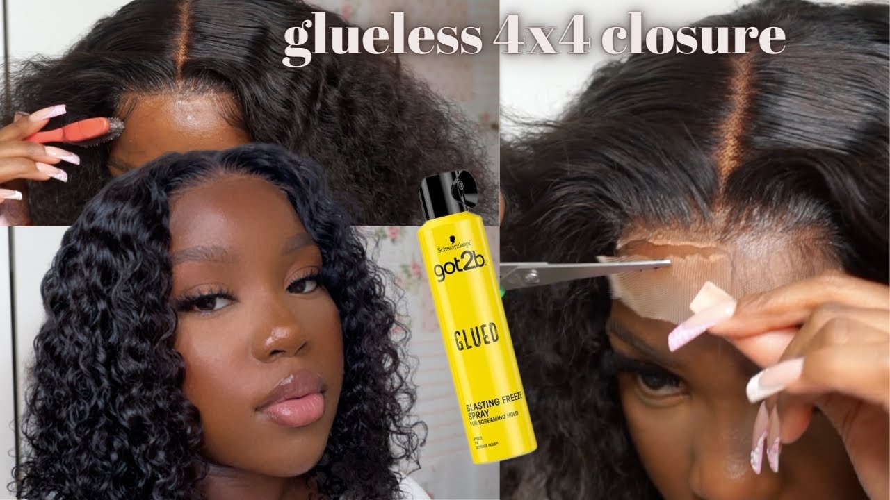 GLUELESS 4X4 CLOSURE WIG| BEGINNER FRIENDLY| LUVMEHAIR
