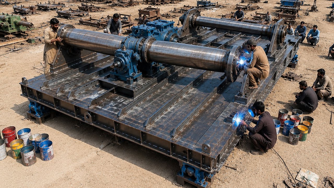 HOW PAKISTANI MECHANICS BUILD A POWERFUL TRACTOR ROTAVATOR | COMPLETE FABRICATION PROCESS