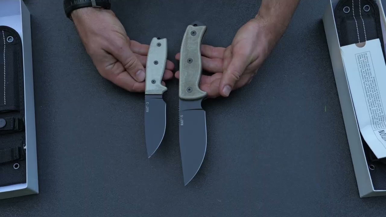 Ontario Knives Rat 3 and Rat 5 Vs Rat 7