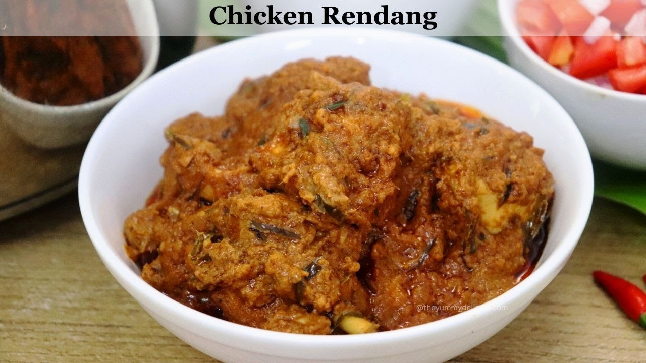 Malaysian Chicken Rendang | Ayam Rendang Recipe | How To Make Chicken Rendang