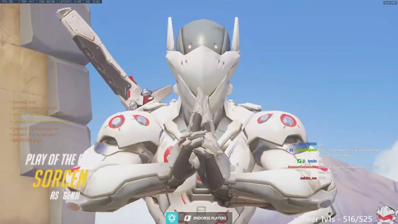 Overwatch Fastest Genji God Necros Assassin Of Ilios