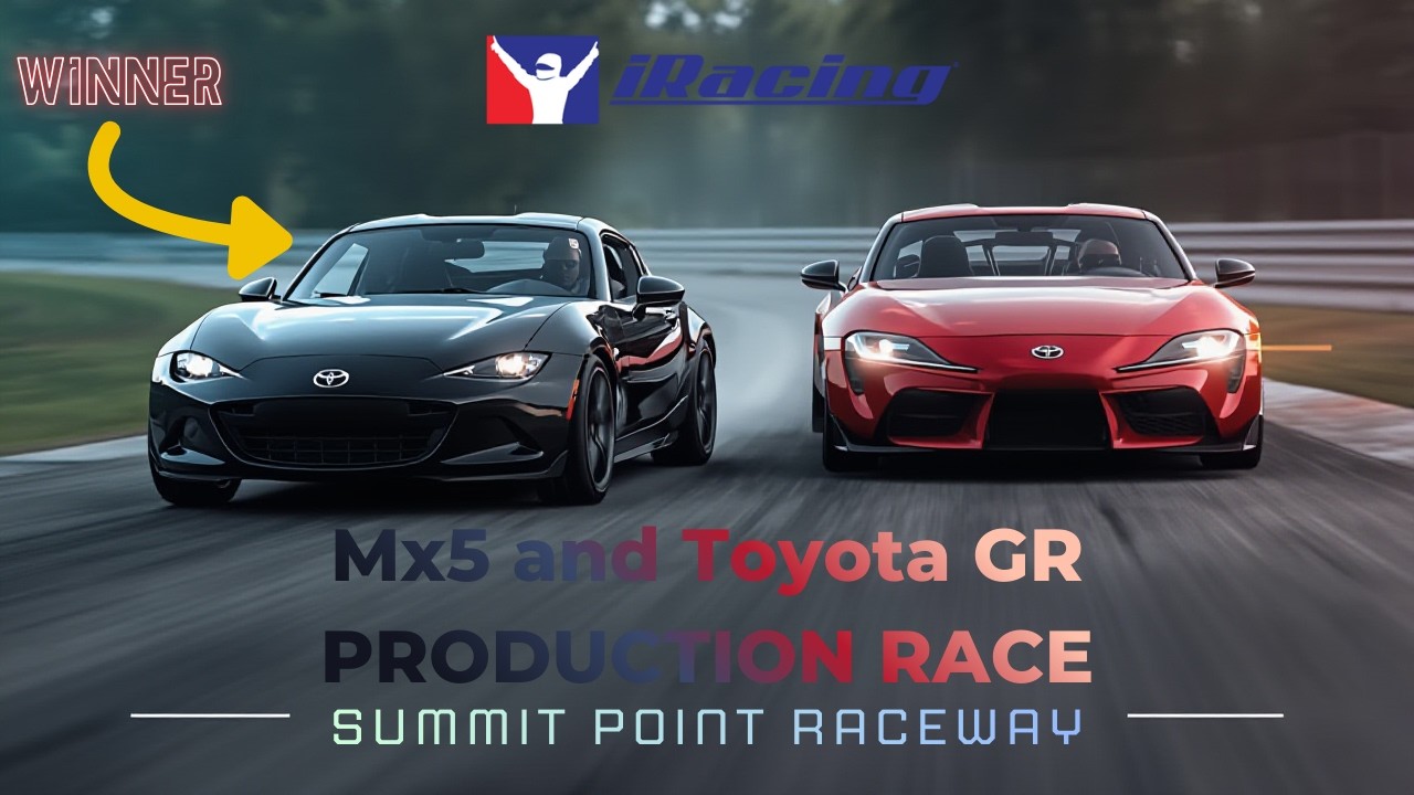 iRacing Production Race...... Mx5 and Toyota GR.