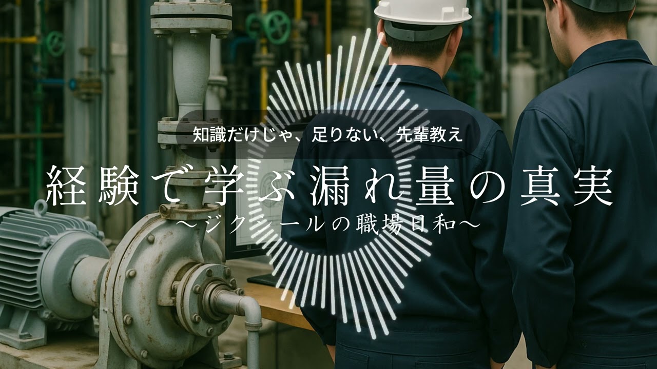 【職場日和】知識だけじゃ、足りない、先輩教え。経験で学ぶ漏れ量の真実
