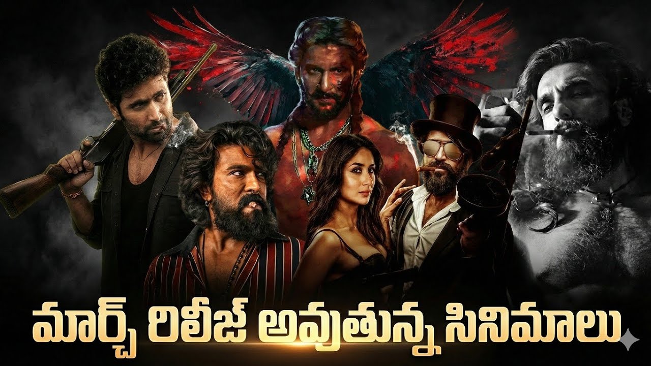 March 2026 Box Office War! 🔥 Peddi vs Toxic vs Paradise - ఎవరు గెలుస్తారు?