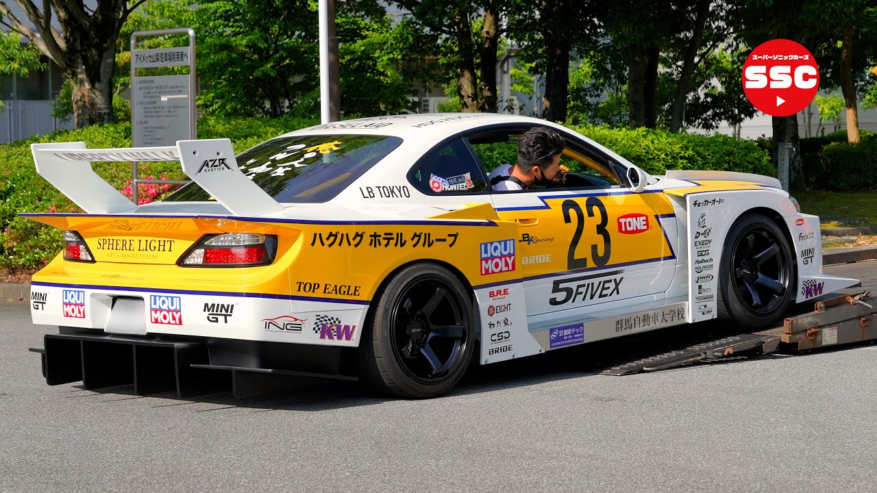 LB-SUPER SILHOUETTE S15 SILVIA公道仕様⁉️など LB日本車スポーツカー、LBスーパーカー【搬入2️⃣】第12回 ウルトラモーターフェスティバル in 甲府 2021