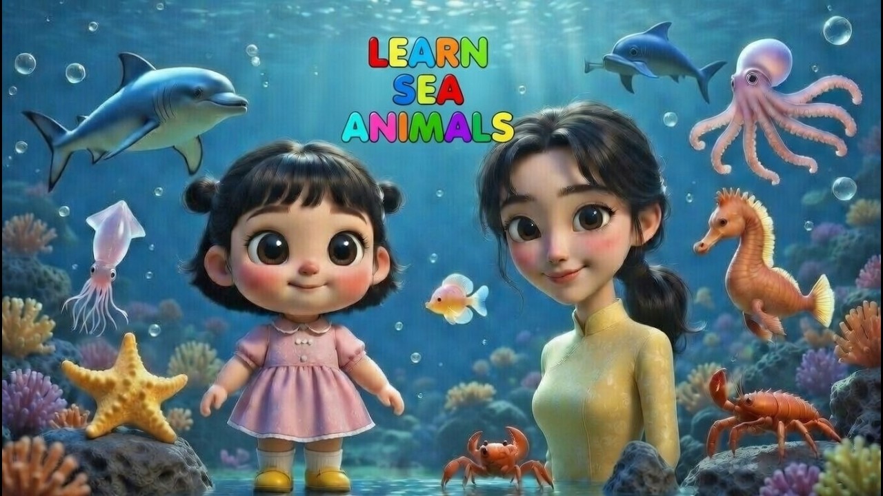 2️⃣ Học Con Vật Biển Bằng Tiếng Anh |🌊  Sea Animals For Kids