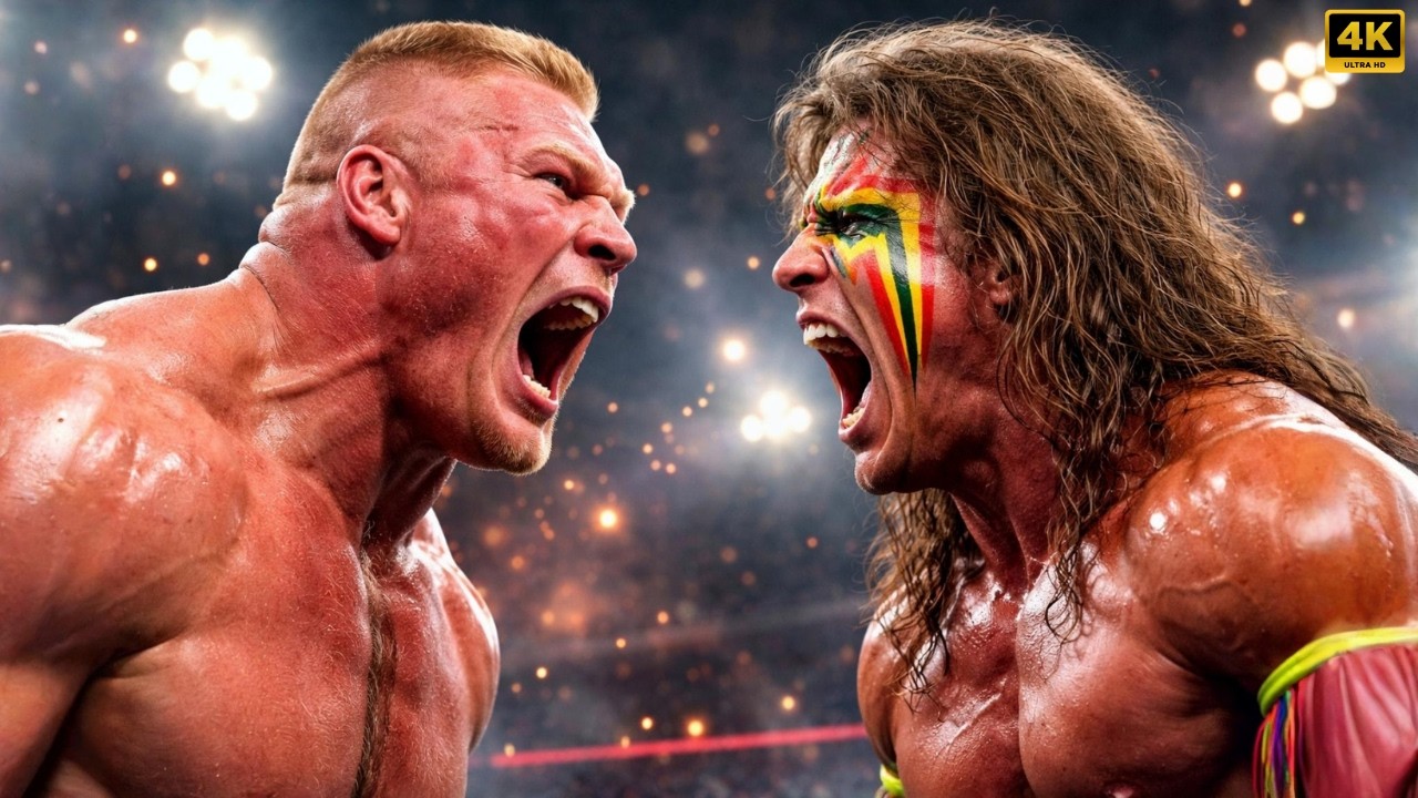 BROCK LESNAR VS ULTIMATE WARRIOR – BEAST INCARNATE VS LEGENDARY POWERHOUSE | WRESTLEMANIA 35