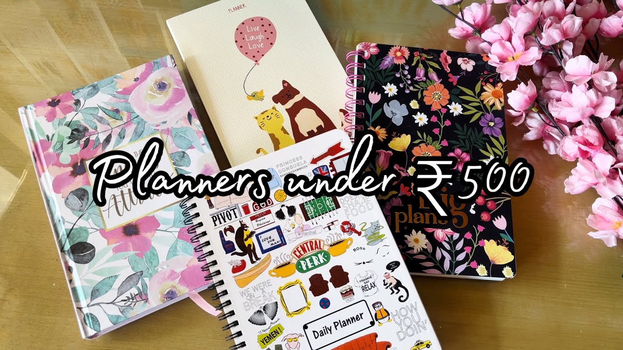 Planners under ₹500 Affordable 2024 Planners dated undated for productivity and planning