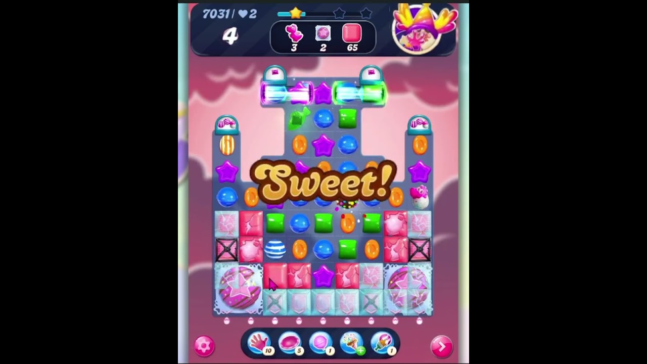 Candy Crush Saga Level 7031 | No Boosters
