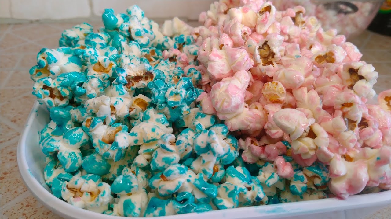 How to Make DIY Colored popcorn| Homemade blue popcorn, red popcorn