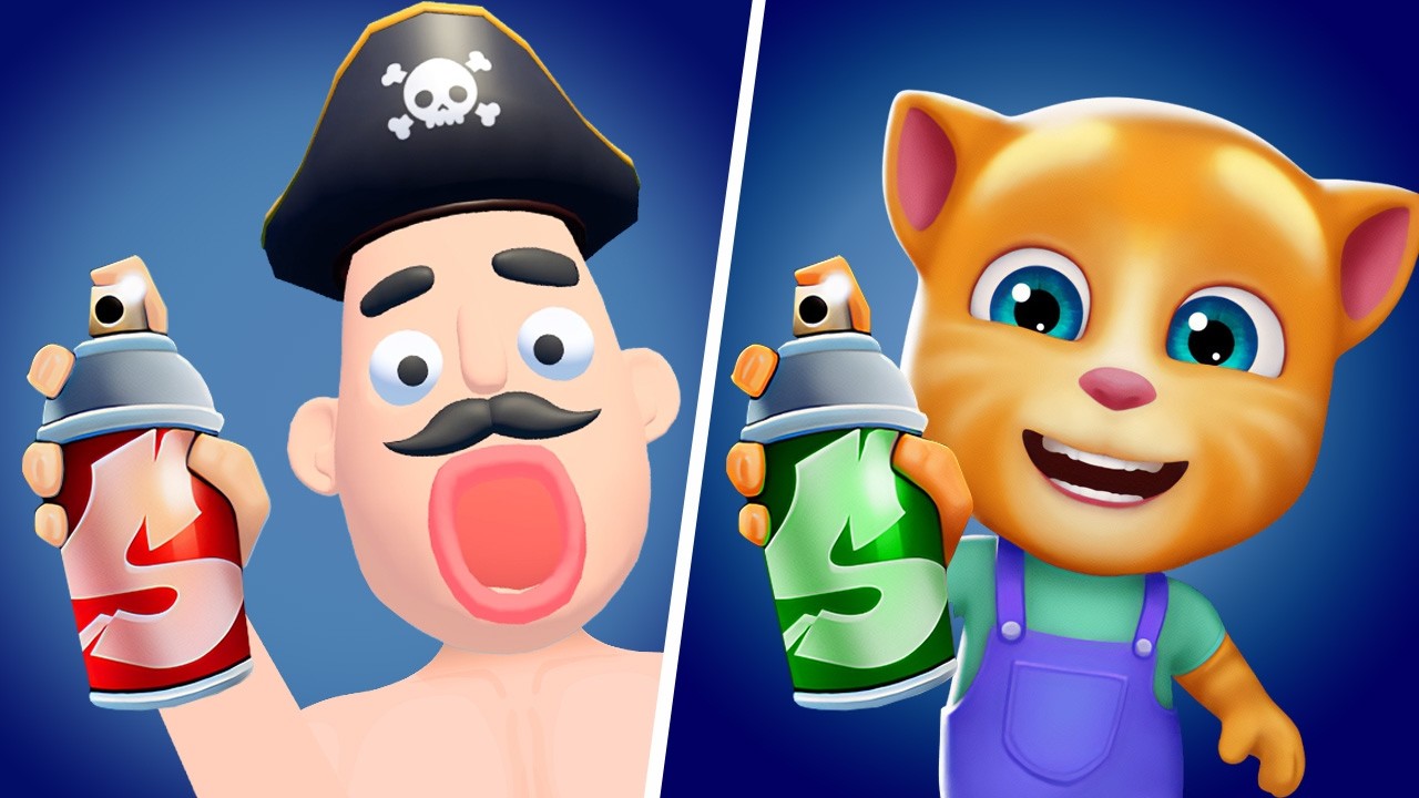 Talking Tom Gold Run VS Stacky Ice Cream Runner - Tom Gold Run New Update, Talking Tom Cat Gameplay