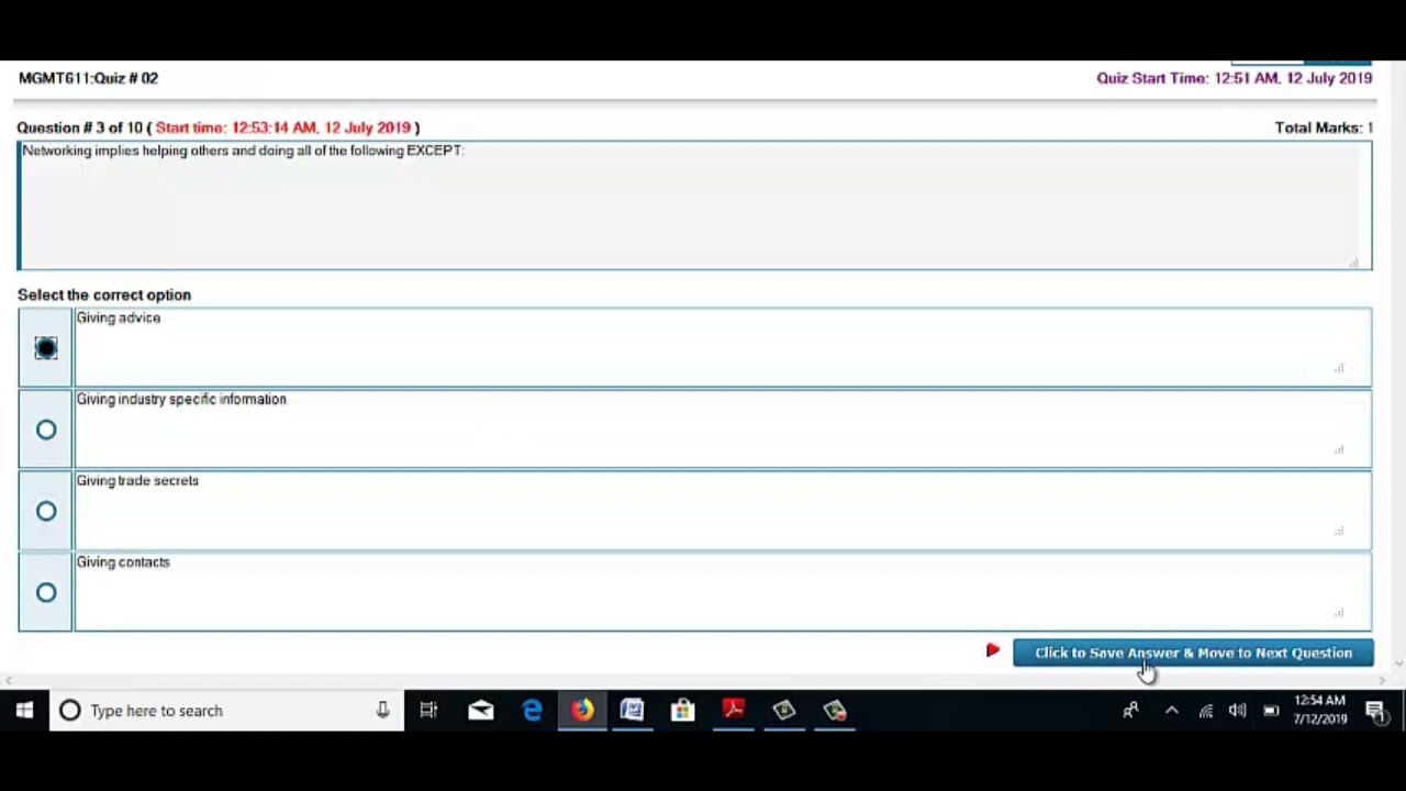 mgmt611 Quiz 2