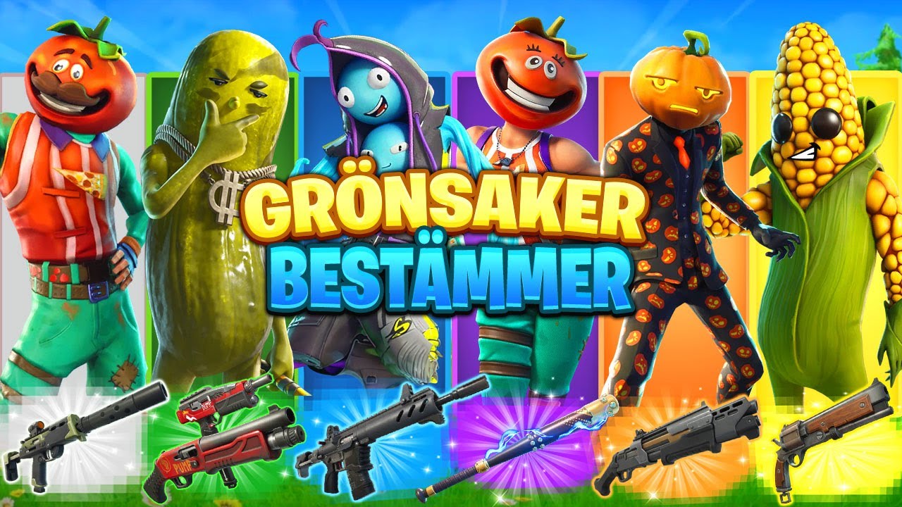 GRÖNSAKS SKINS BESTÄMMER MINA VAPEN I FORTNITE