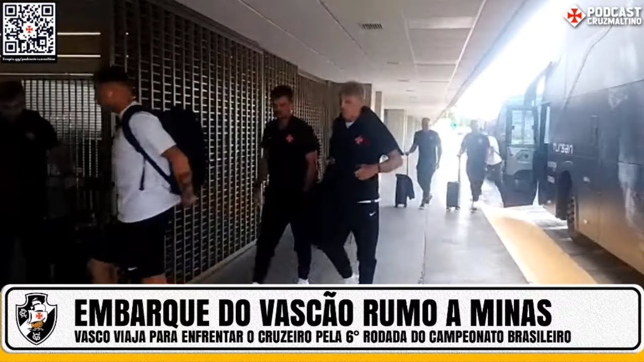 CONFIRA O ELENCO DO VASCO QUE VIAJOU PARA MINAS ENFRENTAR O CRUZEIRO 